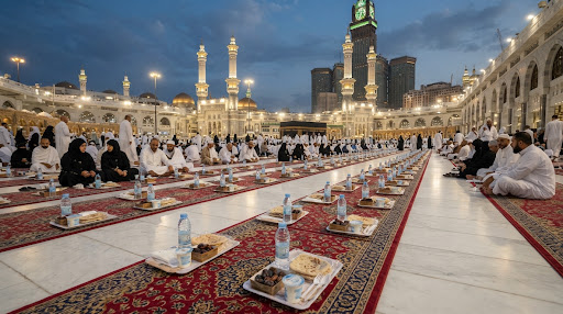 صورة توضيحية لخدمة إفطار الصائم، وليست توثيقًا للمشروع